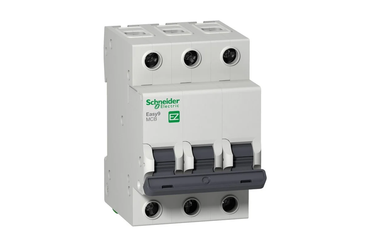 Автоматический выключатель Schneider Electric Easy 9 3P 16А характеристика C