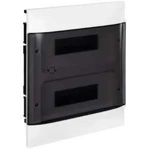 Встраиваемый электрощит Practibox S, 2 ряда по 12 модулей, цвет дымчатый