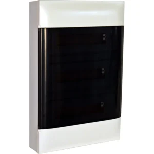 Навесной электрощит Practibox S, 3 ряда по 12 модулей, цвет дымчатый