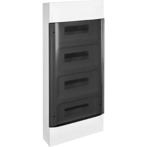 Навесной электрощит Practibox S, 4 ряда по 12 модулей, цвет дымчатый