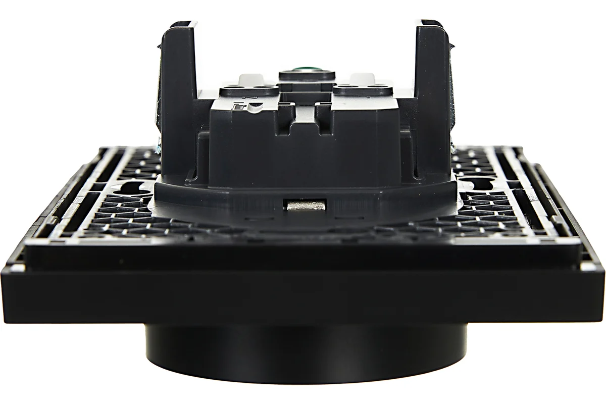 Розетка 2-местная IEK FORTEPIANO с заземлением, с защитными шторками, 16А FP123 черный — изображение 2